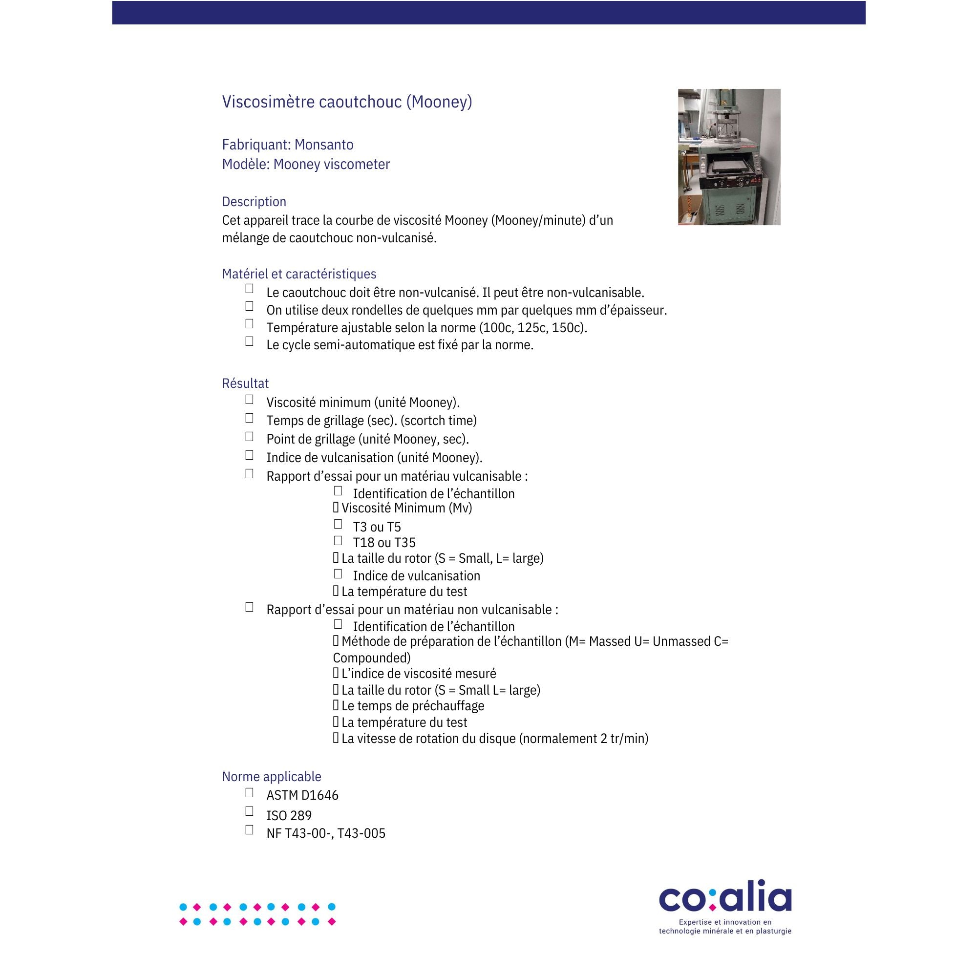 Rubber viscometer (Mooney)